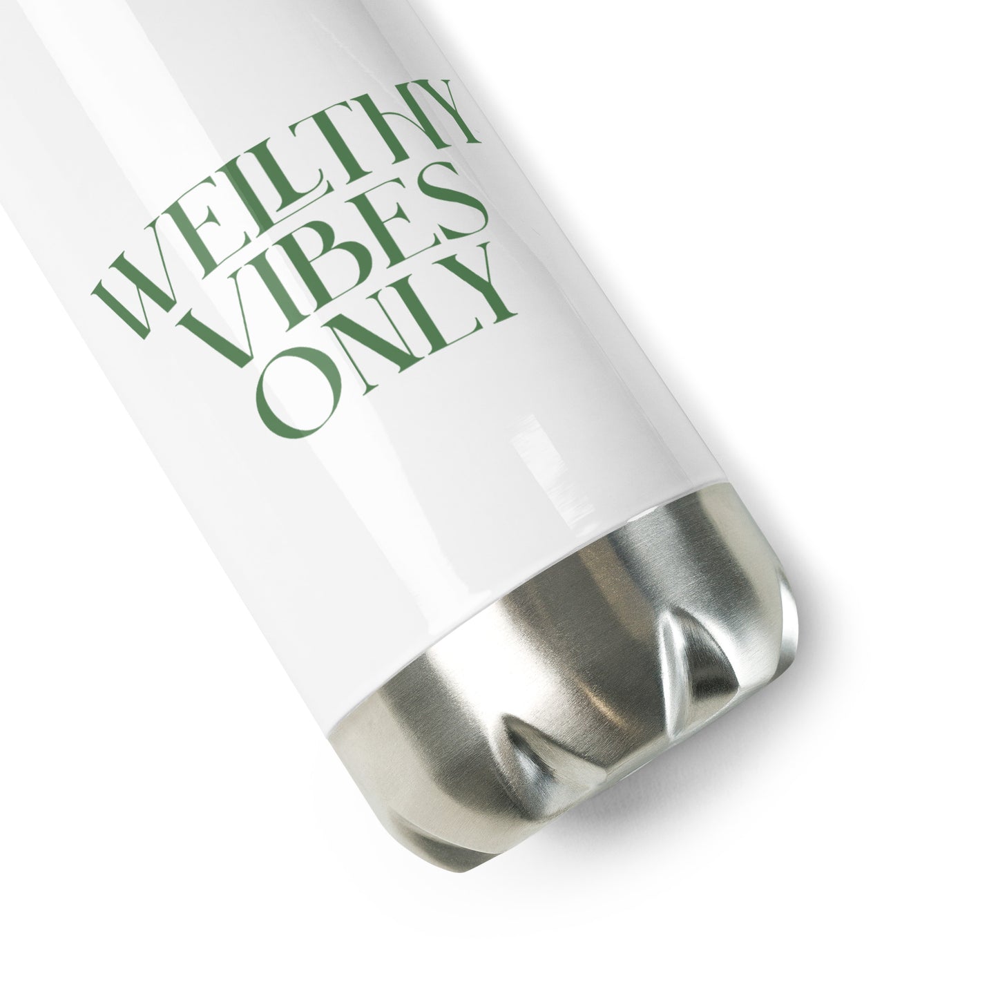 Wellthy Vibes Only Stainless Steel Water Bottle